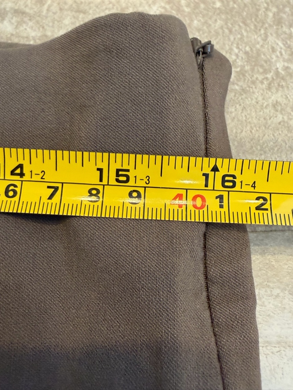 WHITE HOUSE BLACK MARKET SLIM ANKLE PANTS Side Zip Elastic Waist SIZE 12S SLIM - Picture 7 of 10